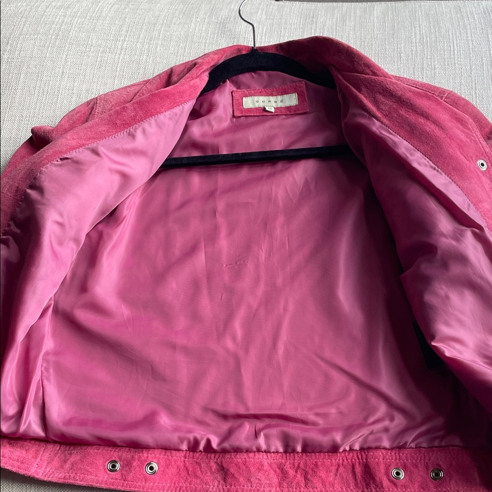 Pink Suede Jacket - Picture 3 of 4